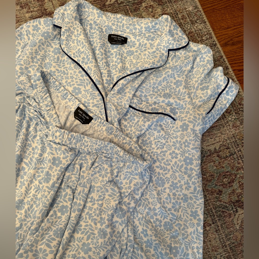 Kate Spade Size Small Floral Print Pajama Set